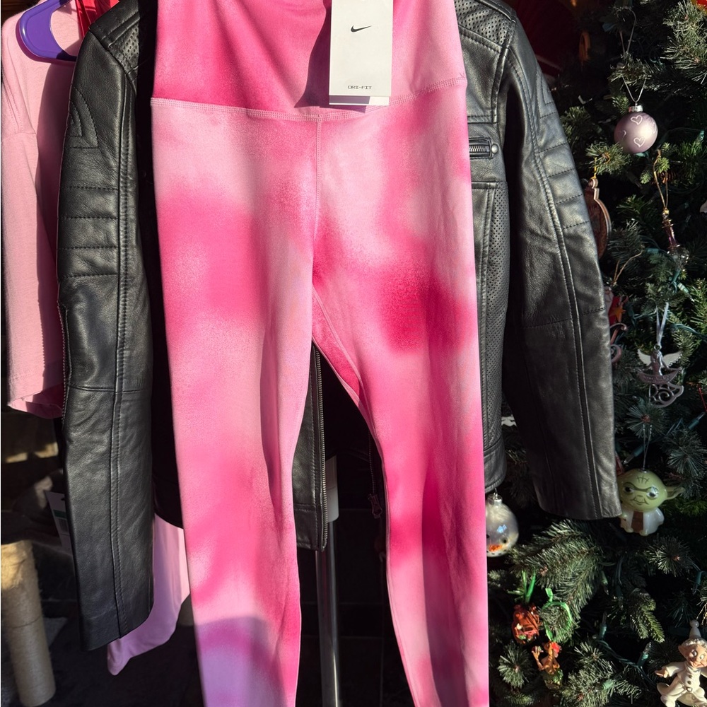 NEW Nike Dri-FIT Pink Activewear Training Leggings Size XS